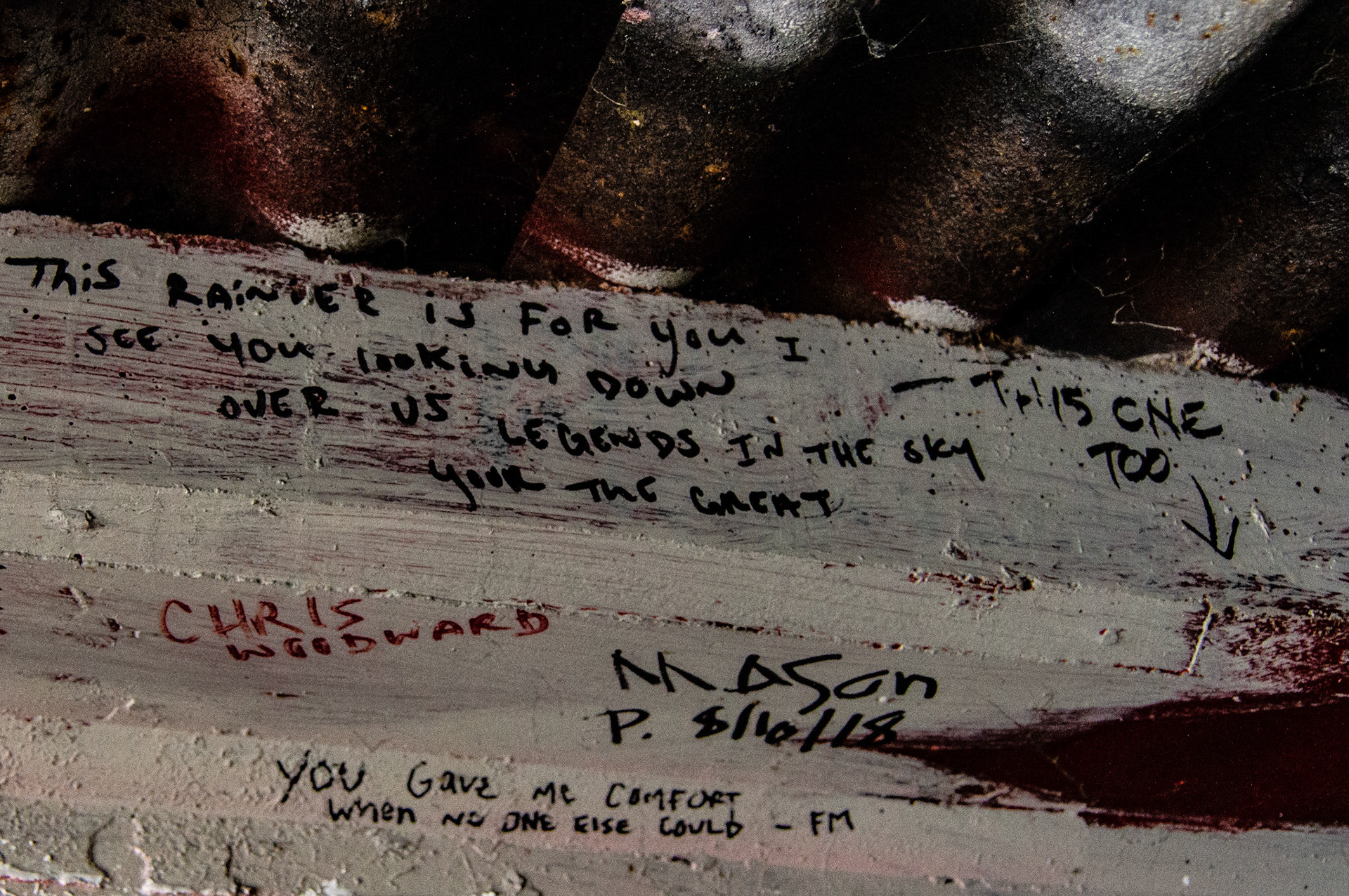 Graffiti at Kurt Cobain Memorial Park