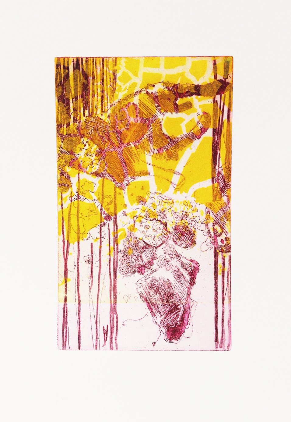 Hard-ground etching with photo-etching / Copyright © Christopher Pearson 2016
