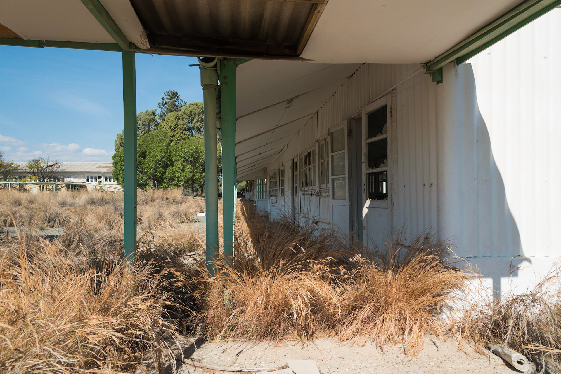 Abandoned classrooms at Berengaria Village in Limassol, Cyprus