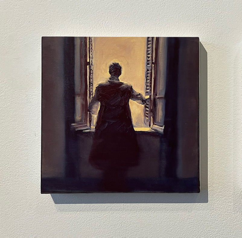 Inside-outside", huile sur bois, 20x20 cm
