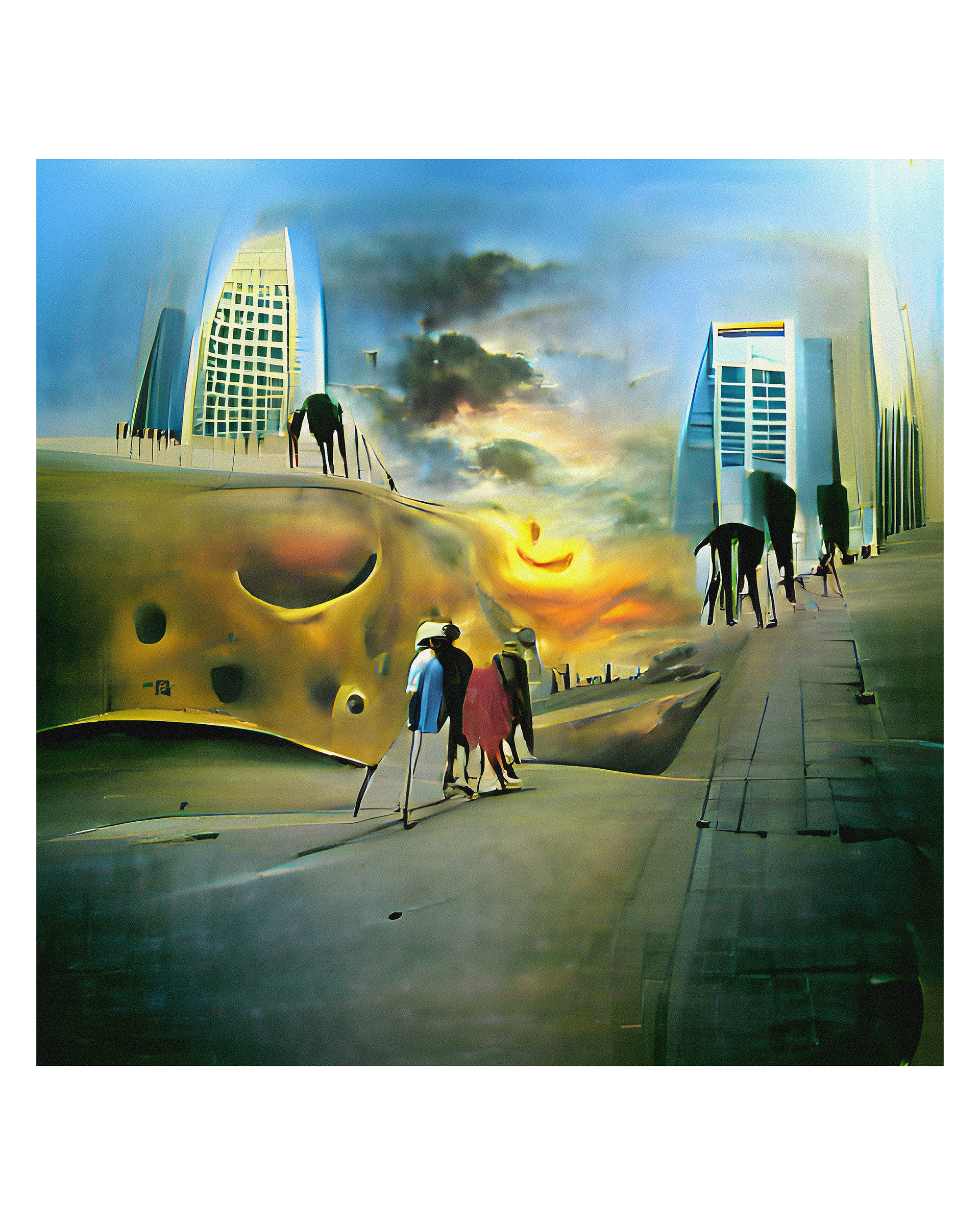 "Arrival of the retreatants" (Chegada dos retirantes)