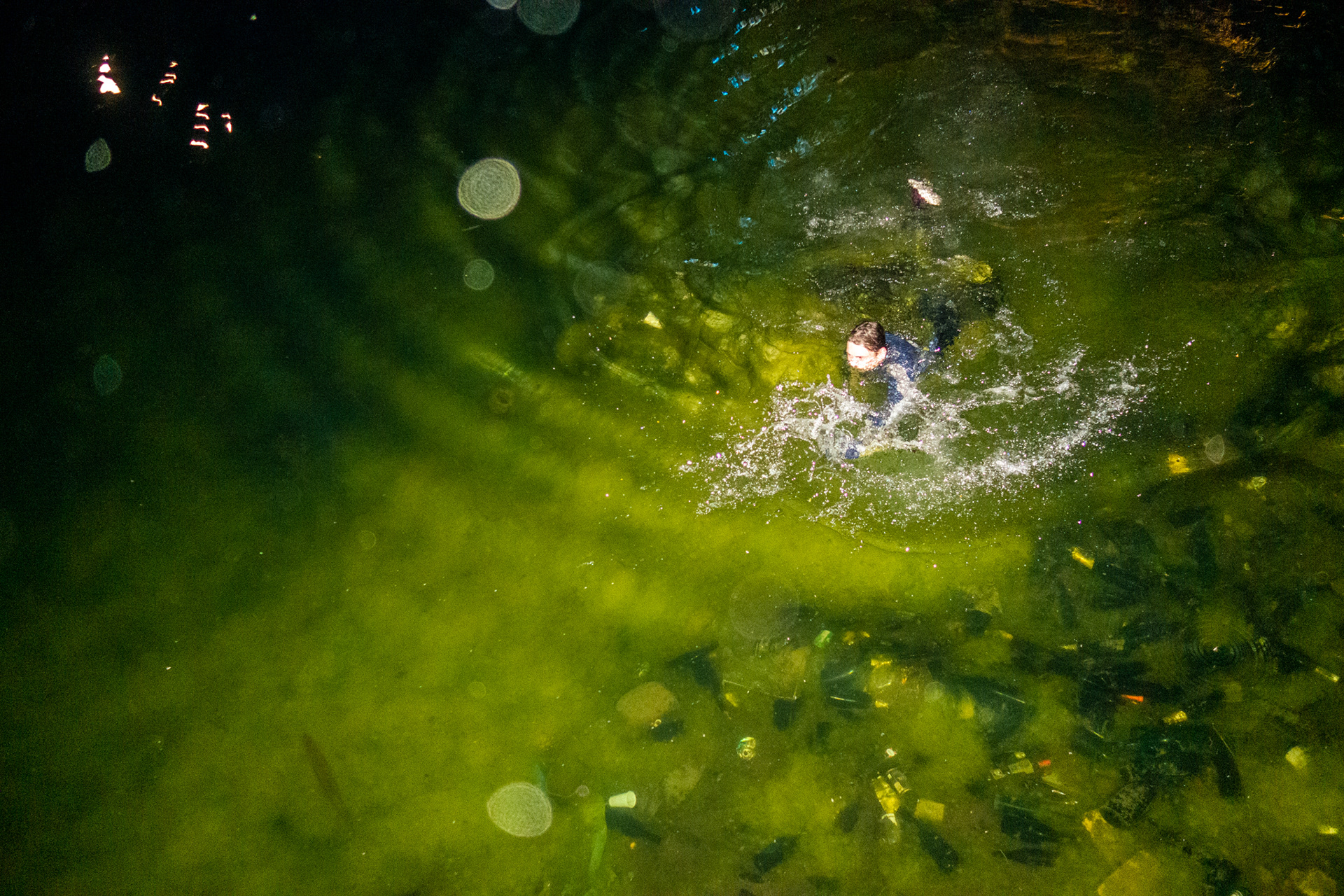 Bottles in a Copenhagen river