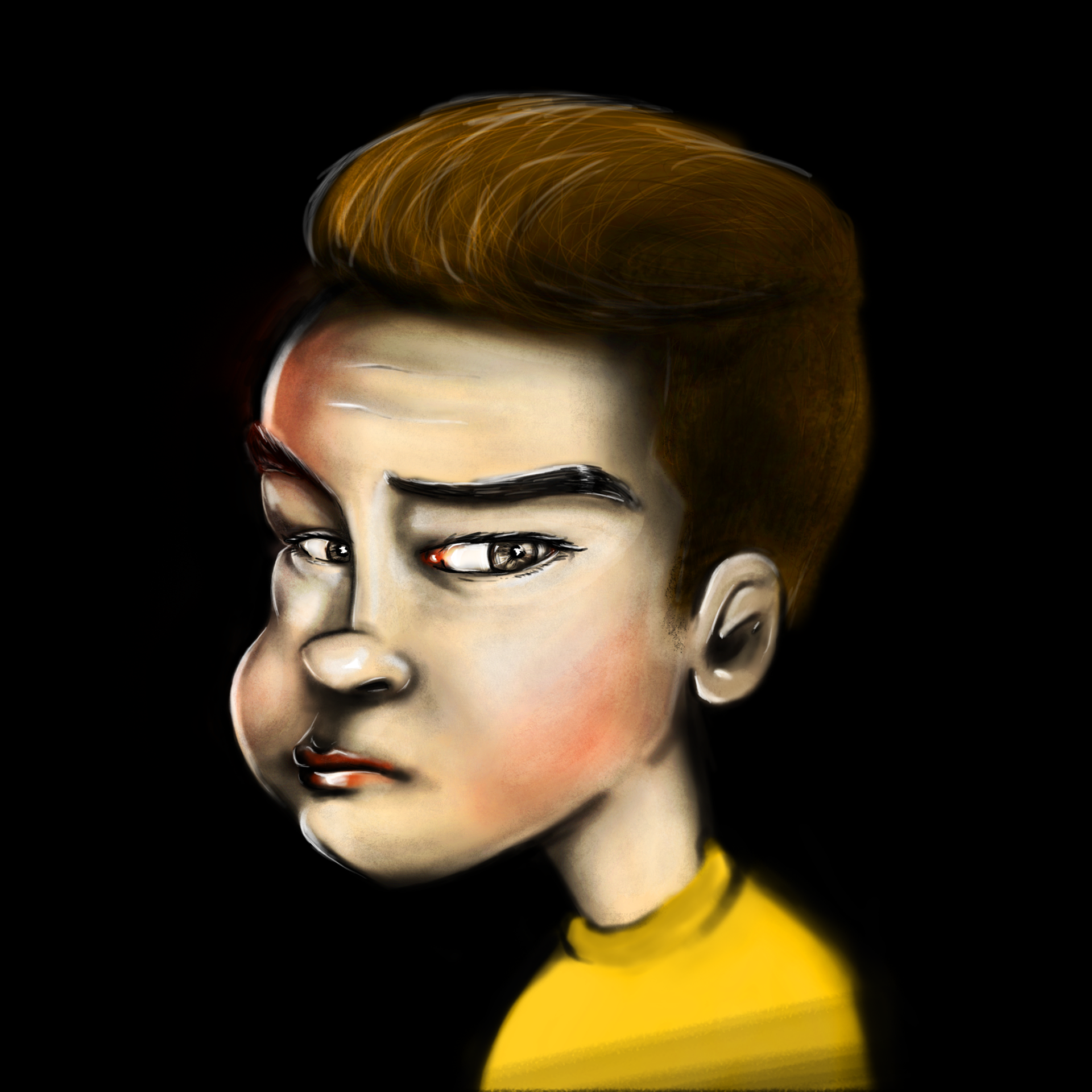 Rico Franzmann - Photoshop Illustration - Cartoon Character Face Rico Franzmann - Photoshop Illustration - Cartoon Character Face