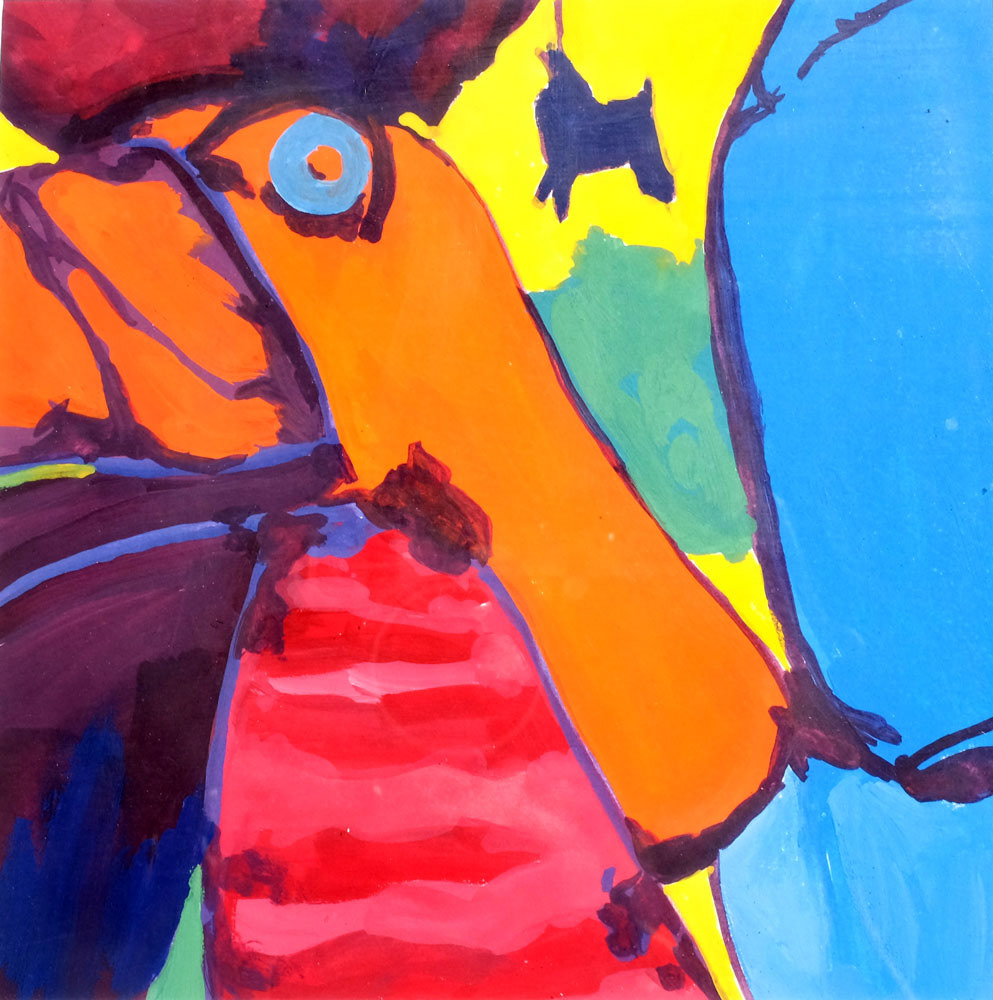 Rooster, 12x12"