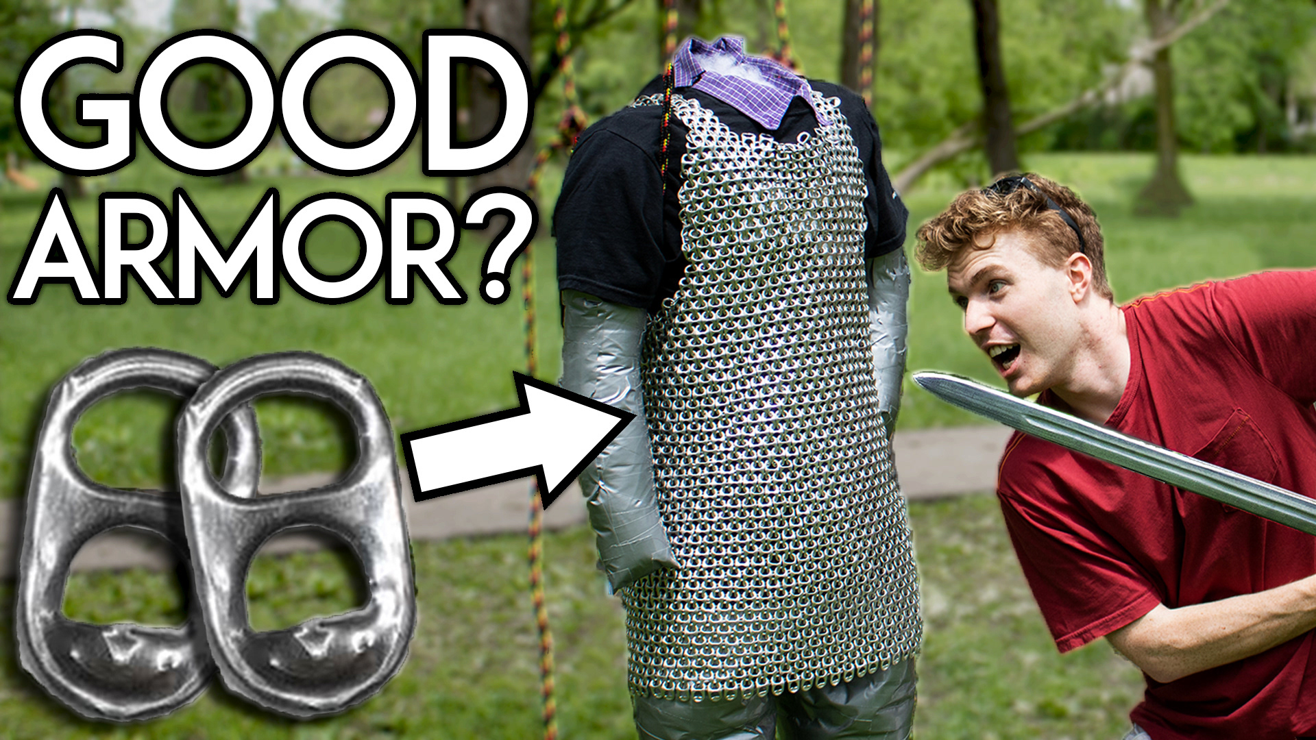Thumbnail for "Could You Survive a Fight in Pop Tab Chainmail?"