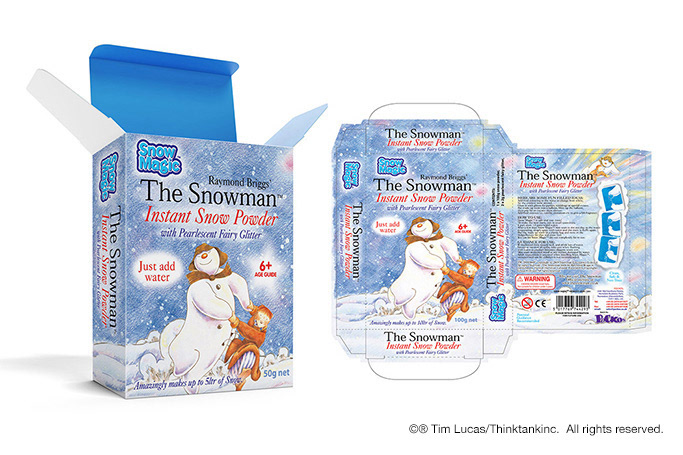 The Snowman Licensed 'Instant Snow' packaging dev - Pockos