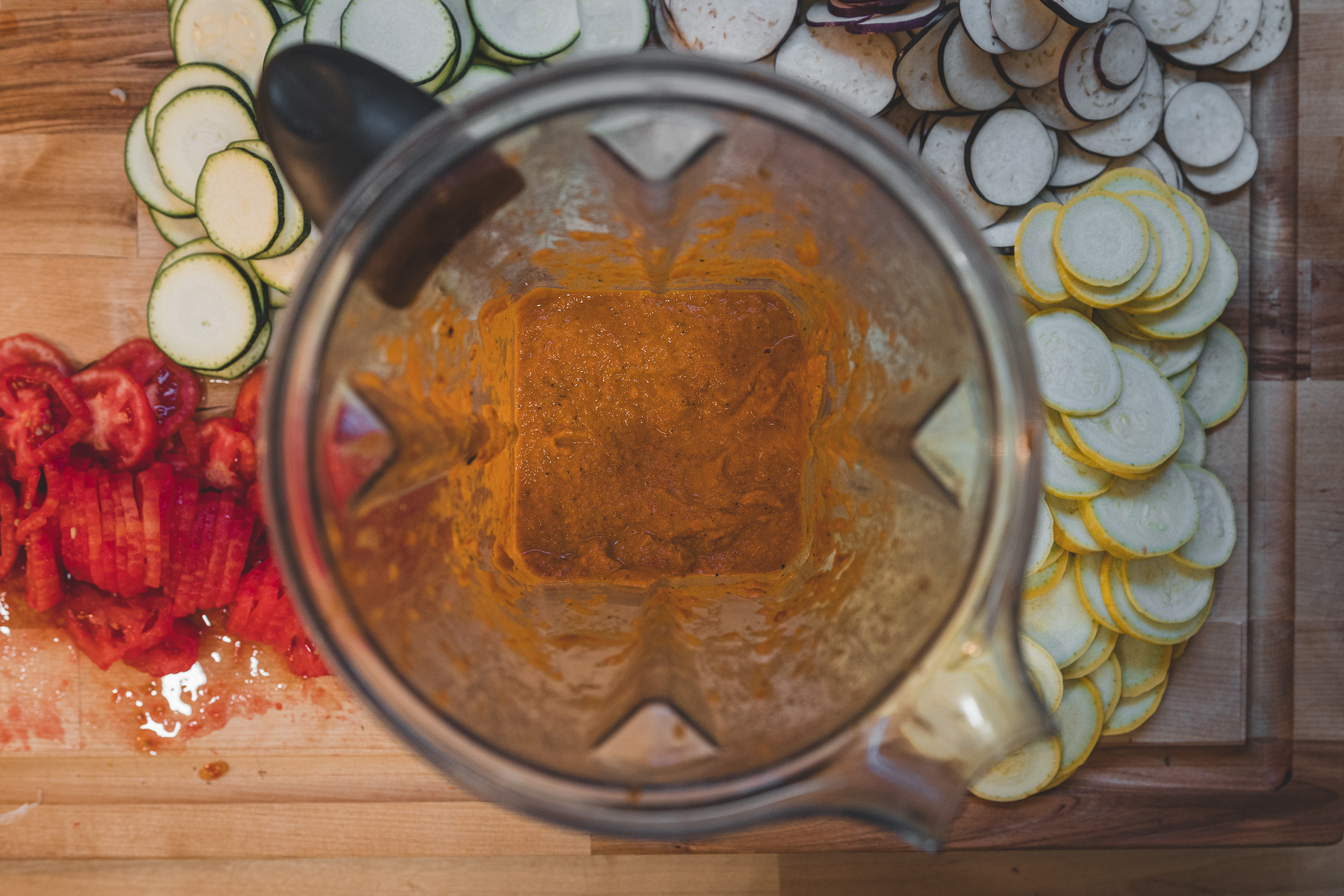 Blend into a thick puree