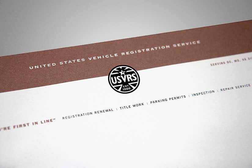 Car registration business logo