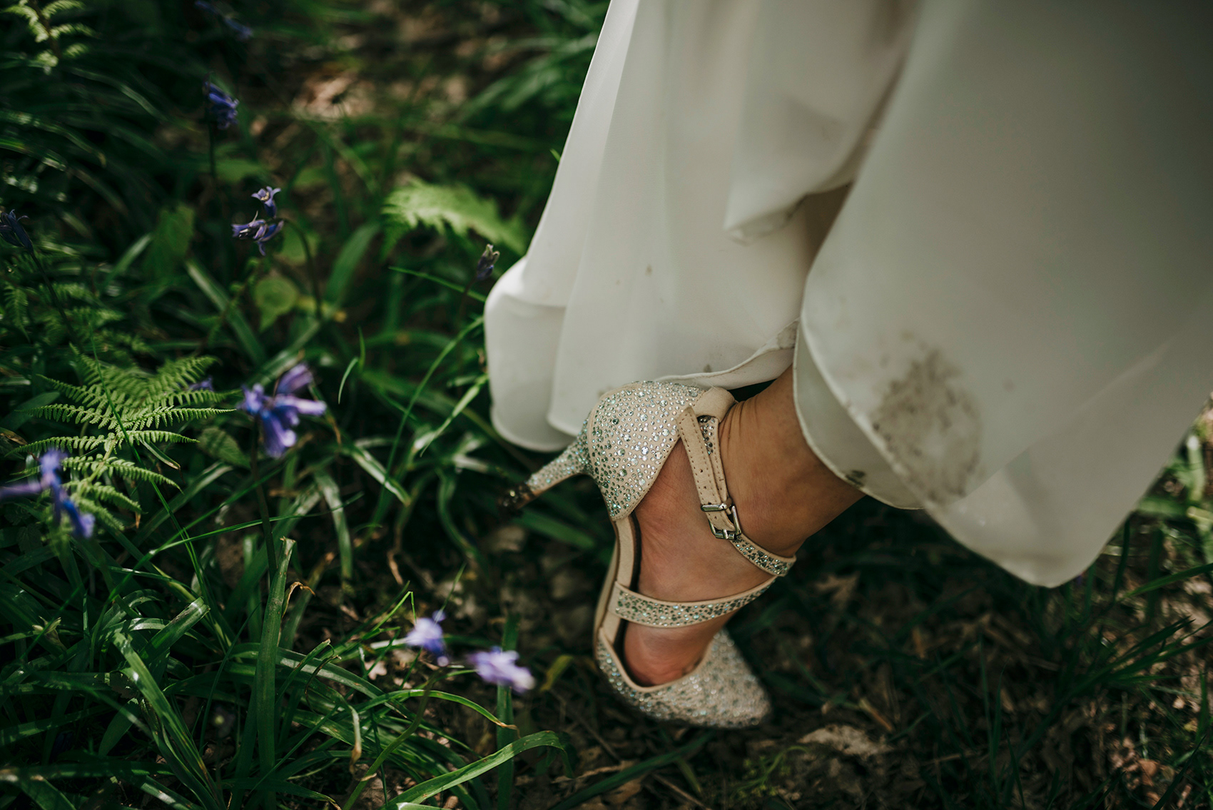If your wedding dress gets dirty, it's a sign you have had fun