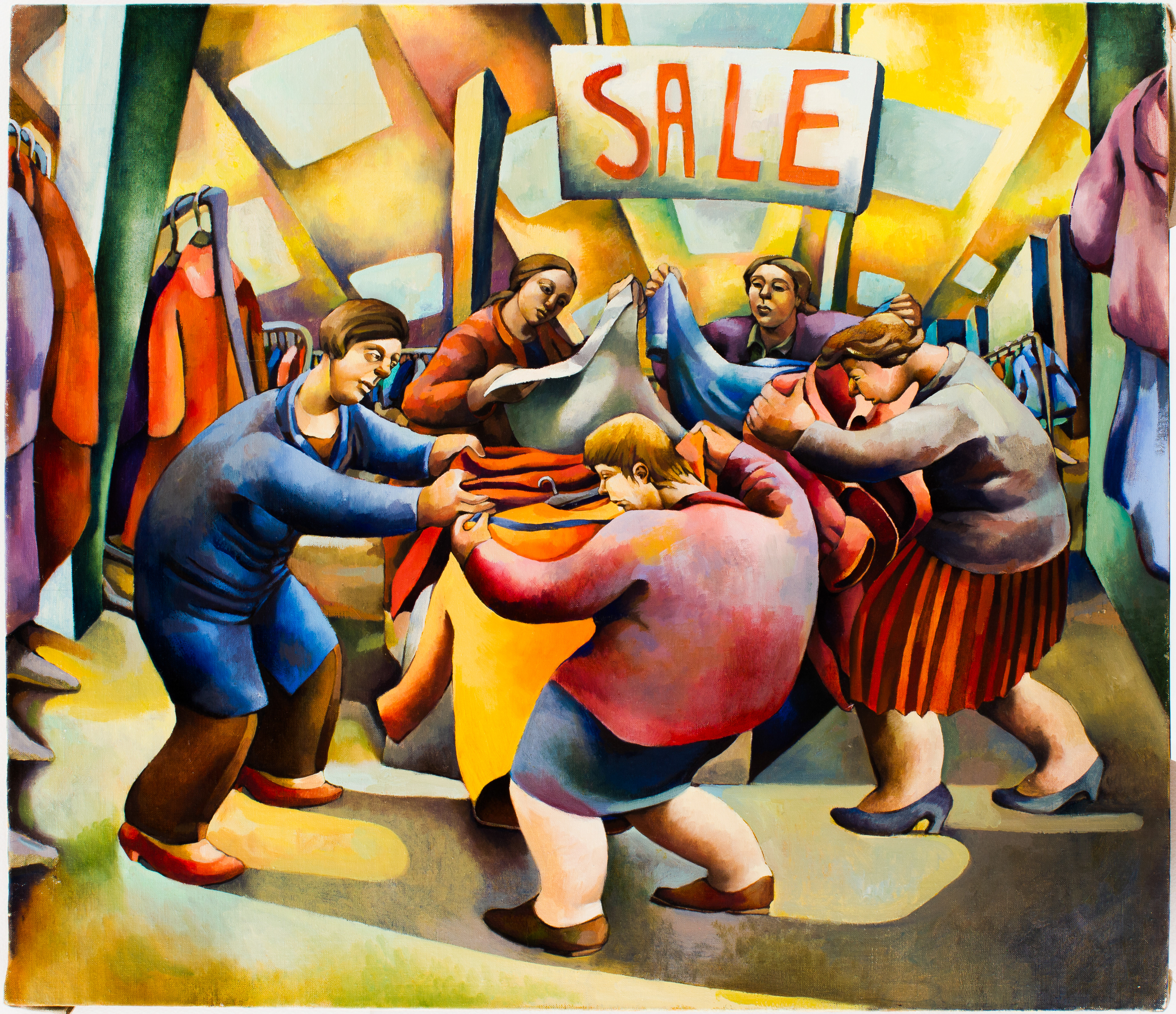 Women at a Sale