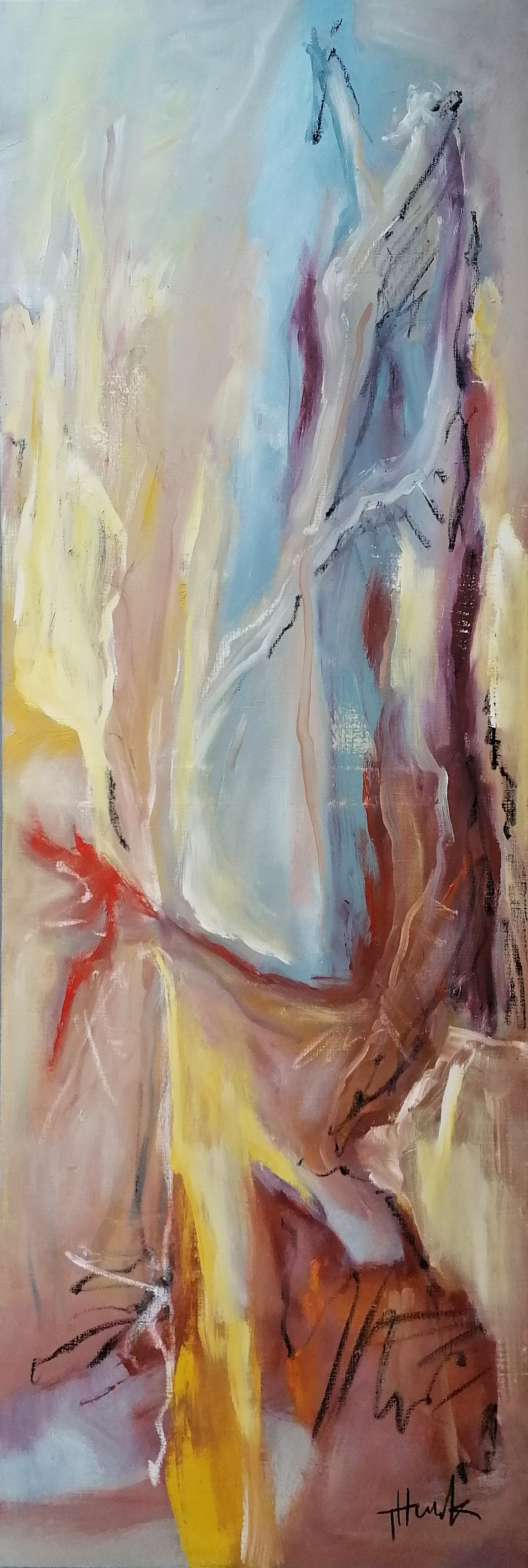 VERFÜGBAR ; MESS 17 ; 60 x 175cm