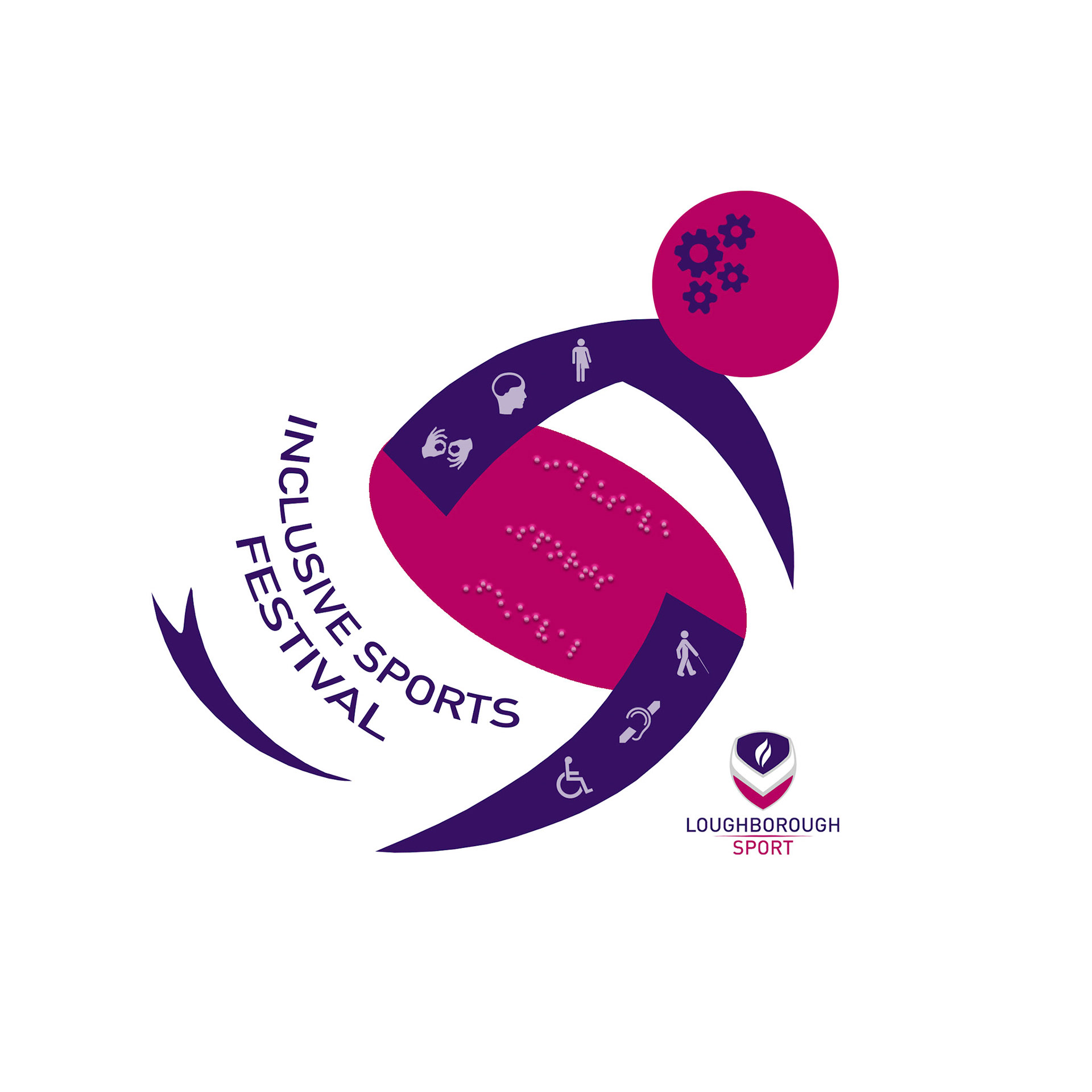 Logo for an inclusive sports day at Loughborough University