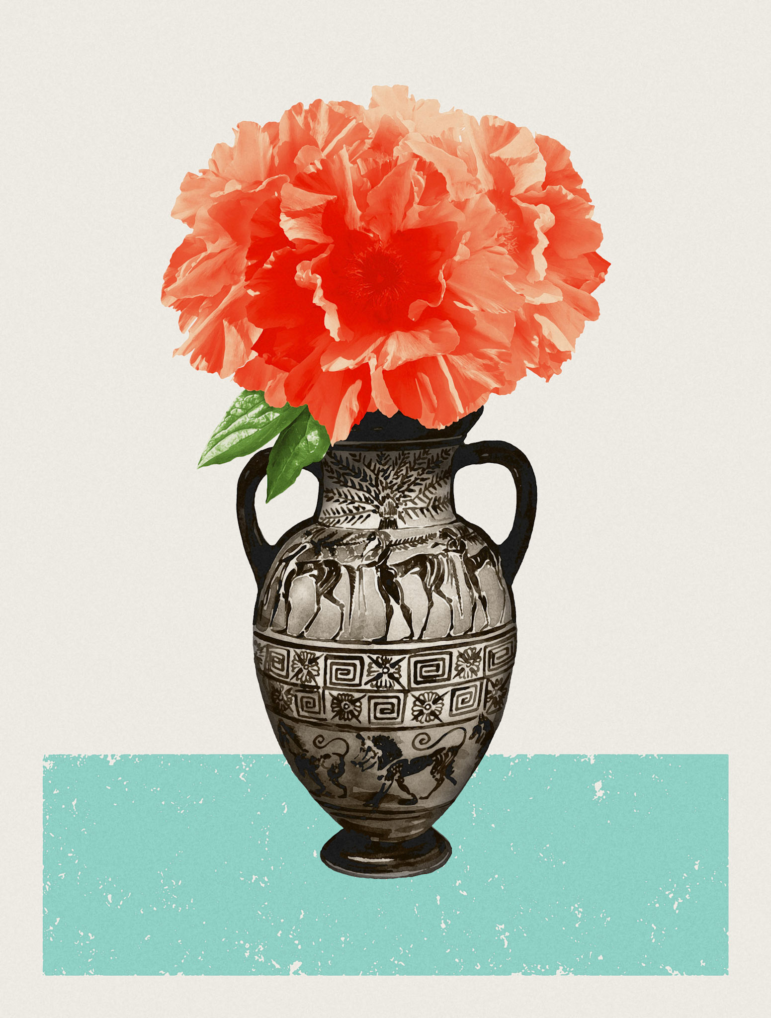 Orange Peonies