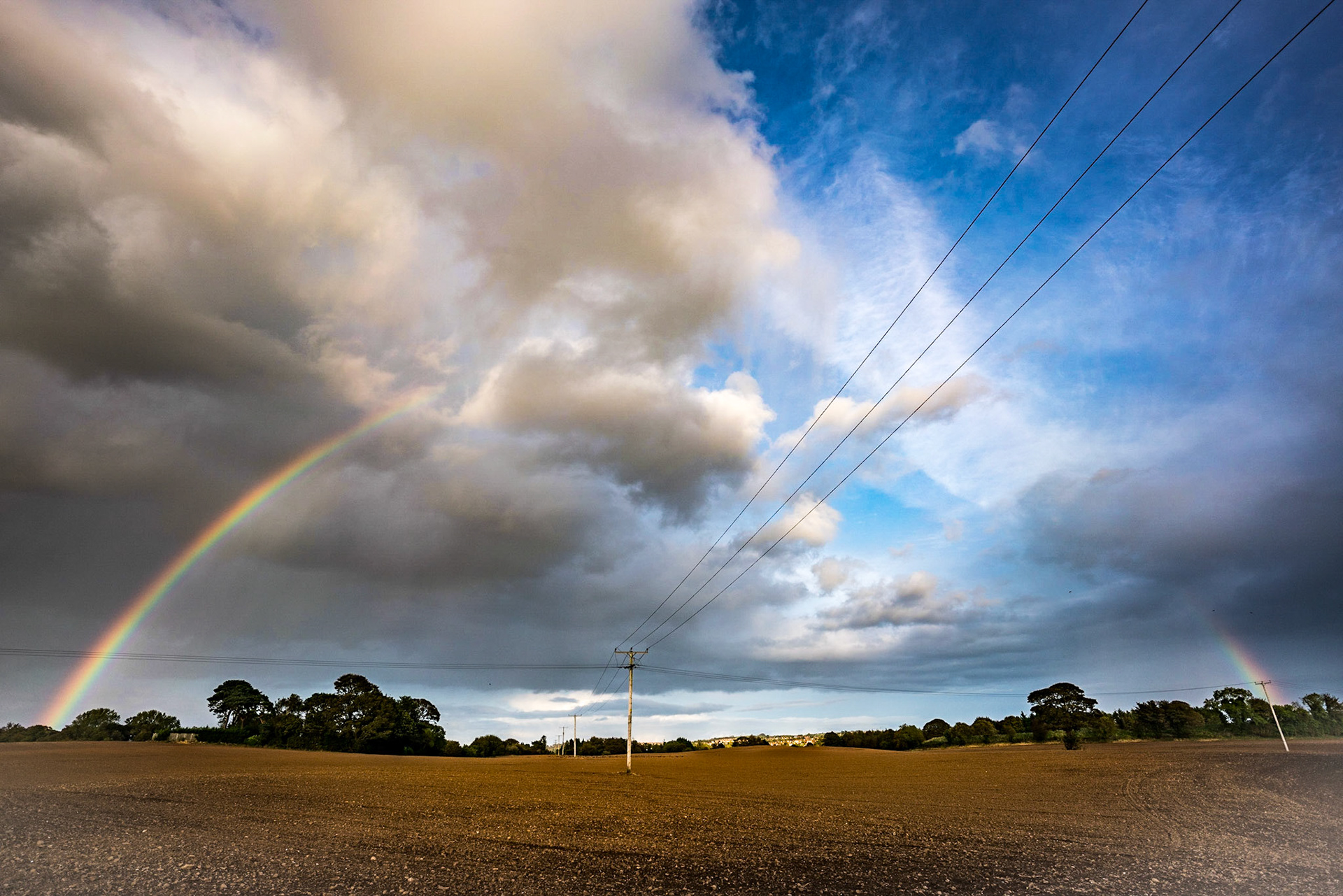 Great rainbow after getting a little wet :)