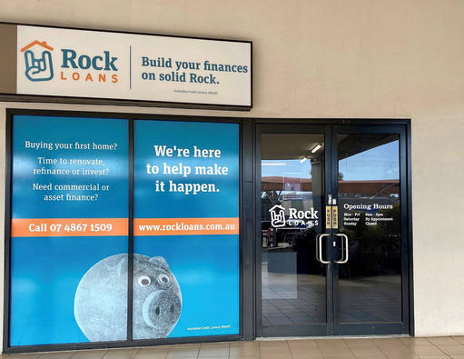 Rock Loans Shopfront Signage
