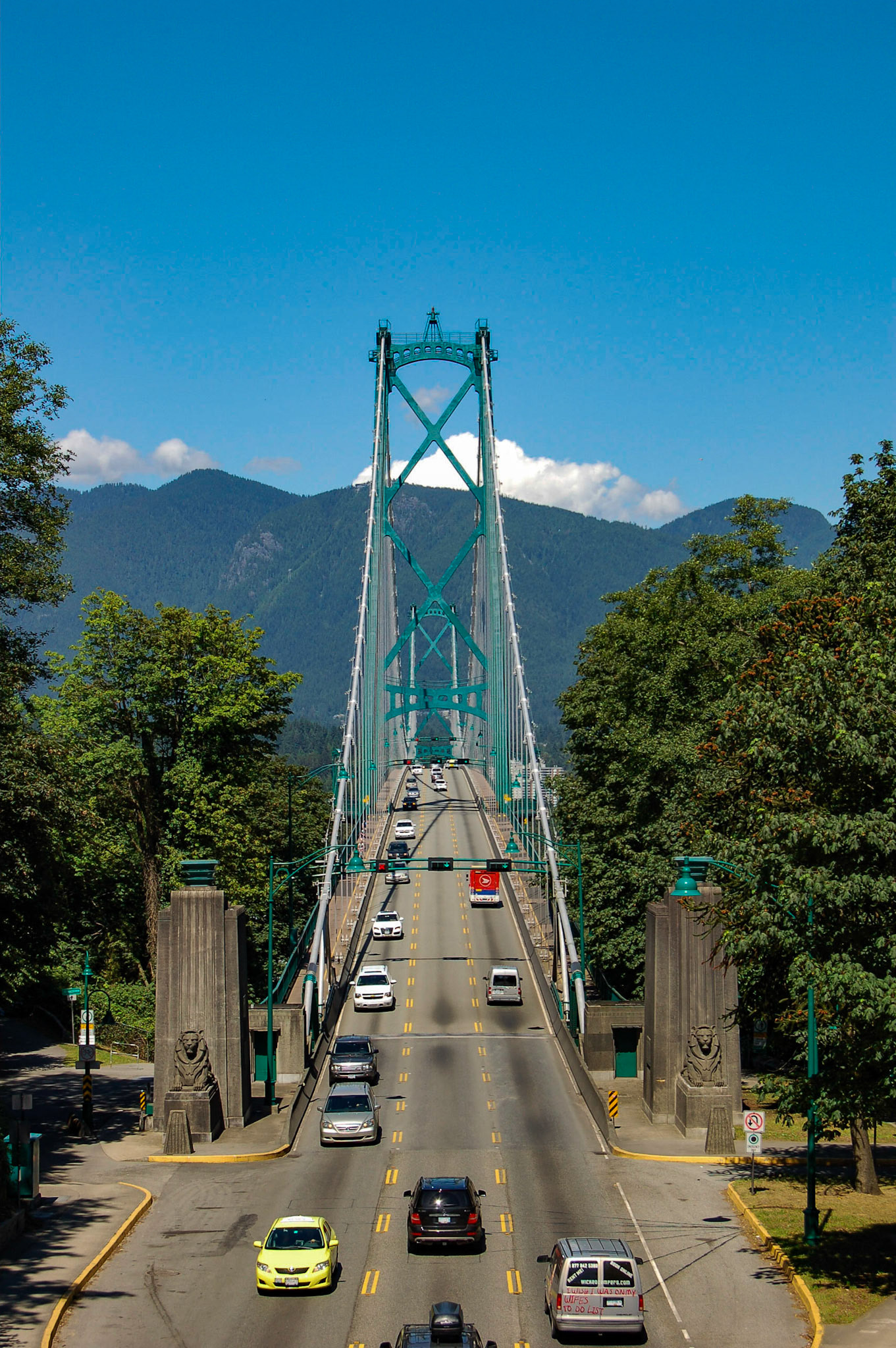Over the Lions Gate Bridge, Vancouver