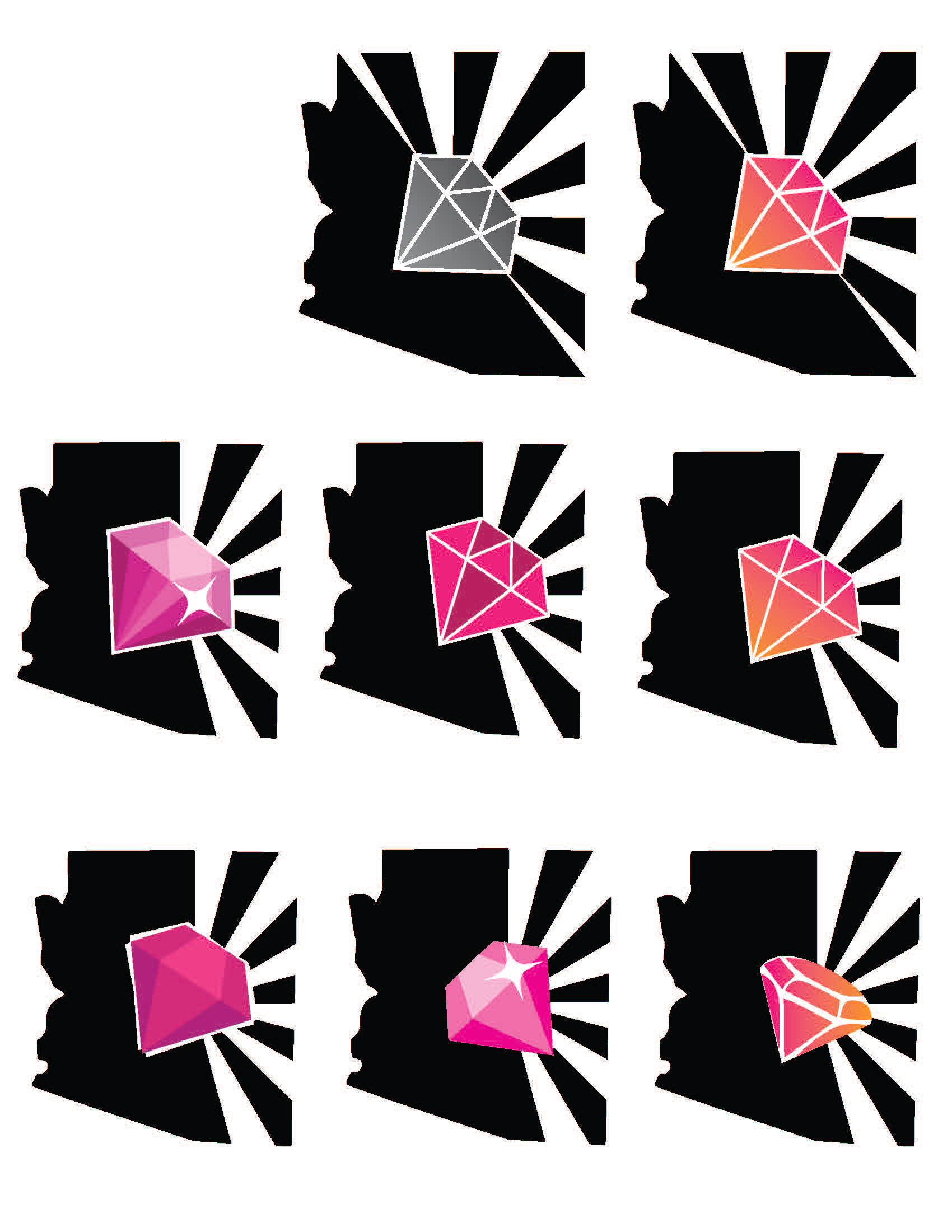 First draft and ideas for "Desert Diamond Creations"