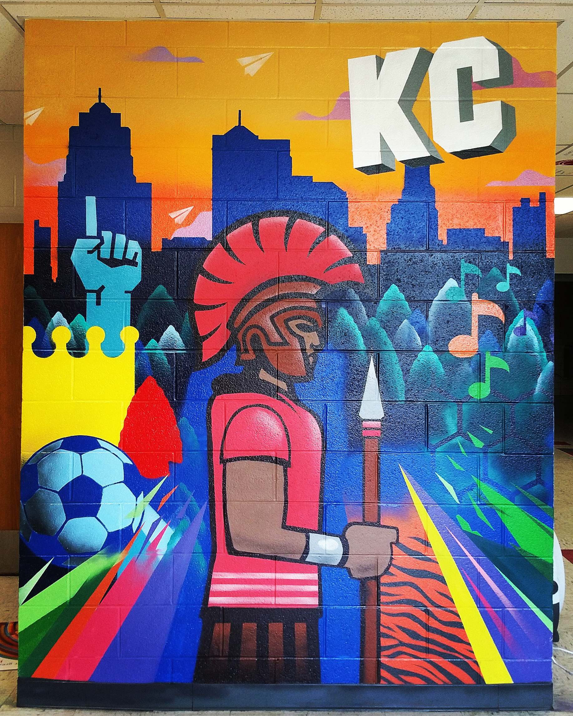 Sike Style Industries Antioch Spartan Kc Mural Sike Style Industries Antioch Spartan Kc Mural