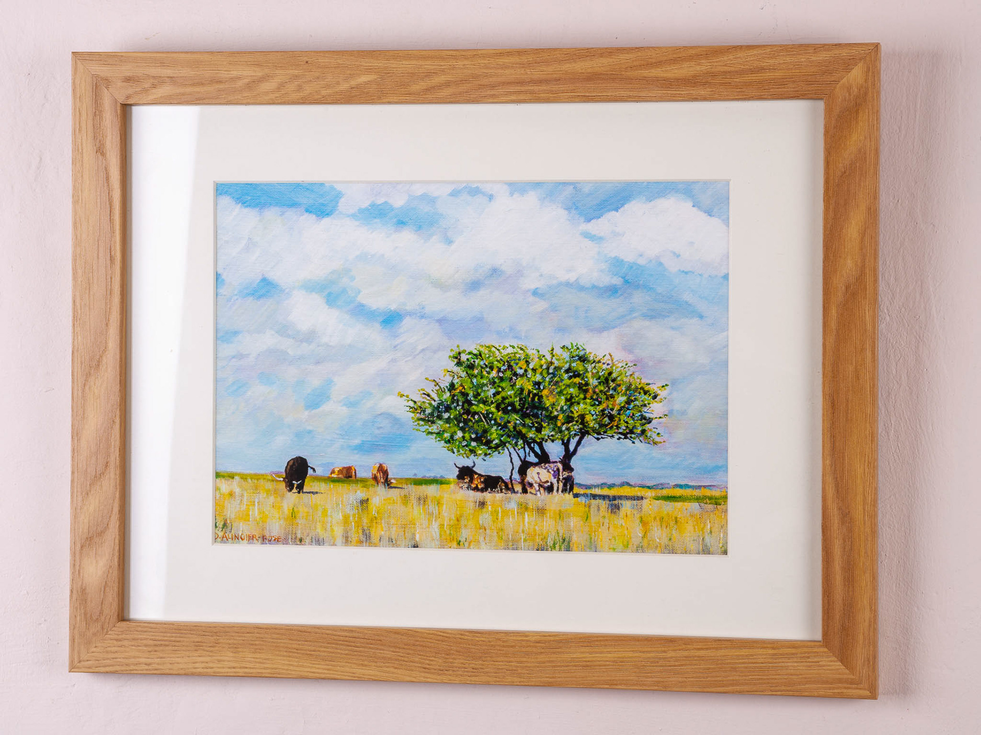 MINCHINHAMPTON SAVANNAH. From an original painting by Diana Aungier-Rose. Print size: 21cm x 29cm. Frame size: 35cm x 45cm. For sale: £49