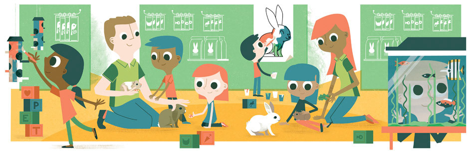 Involving kids in workshops at their local pet shop