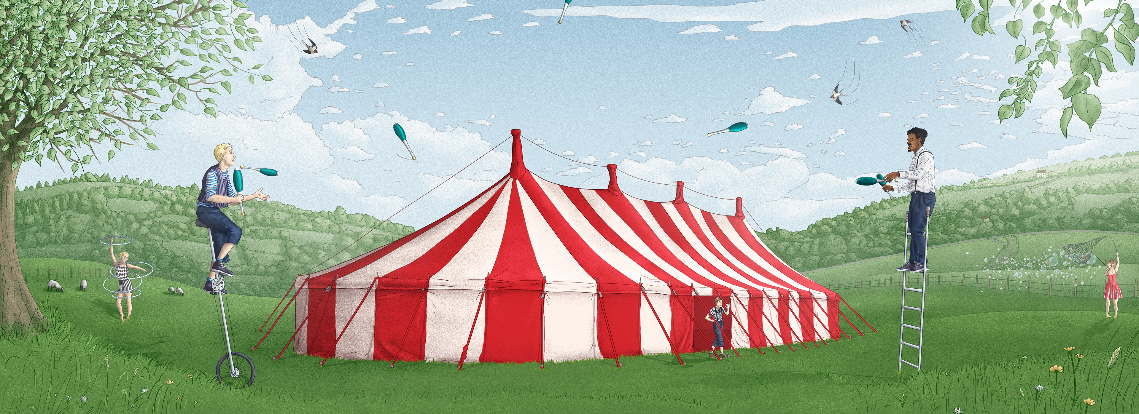 Website header for Big Top Mania