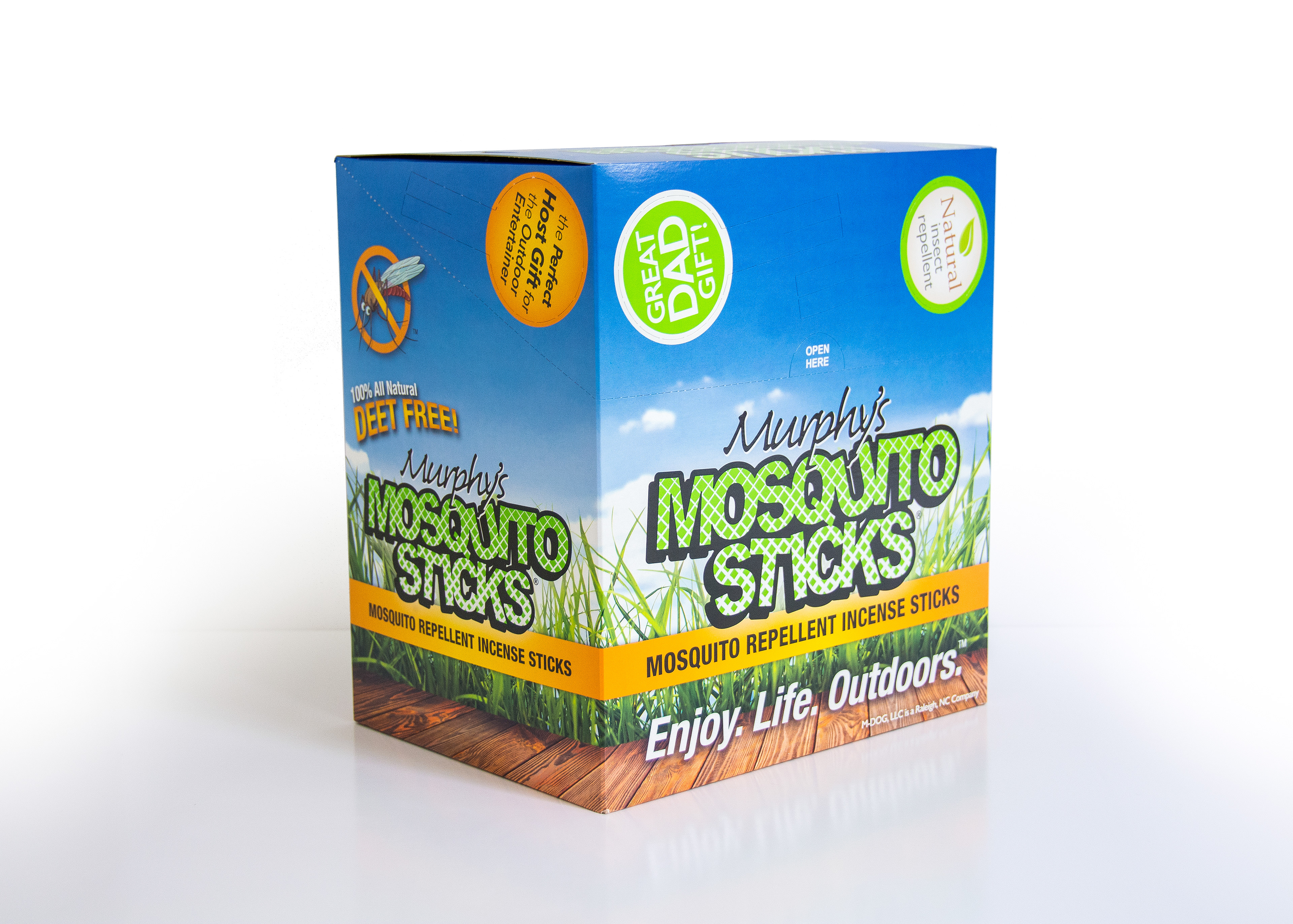 Murphy's Mosquito Sticks Case and Display