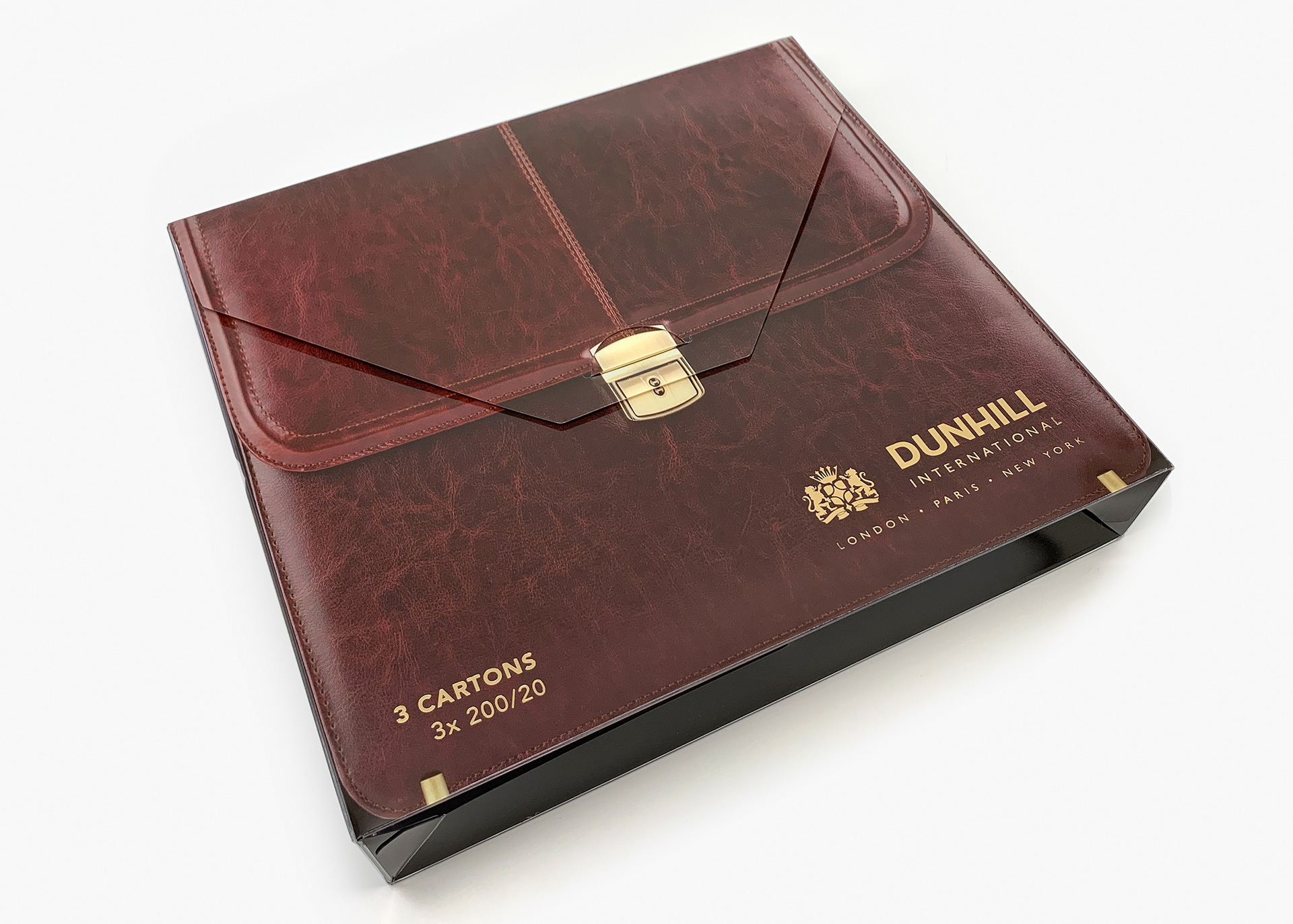 BAT Dunhill Leather Briefcase Carton