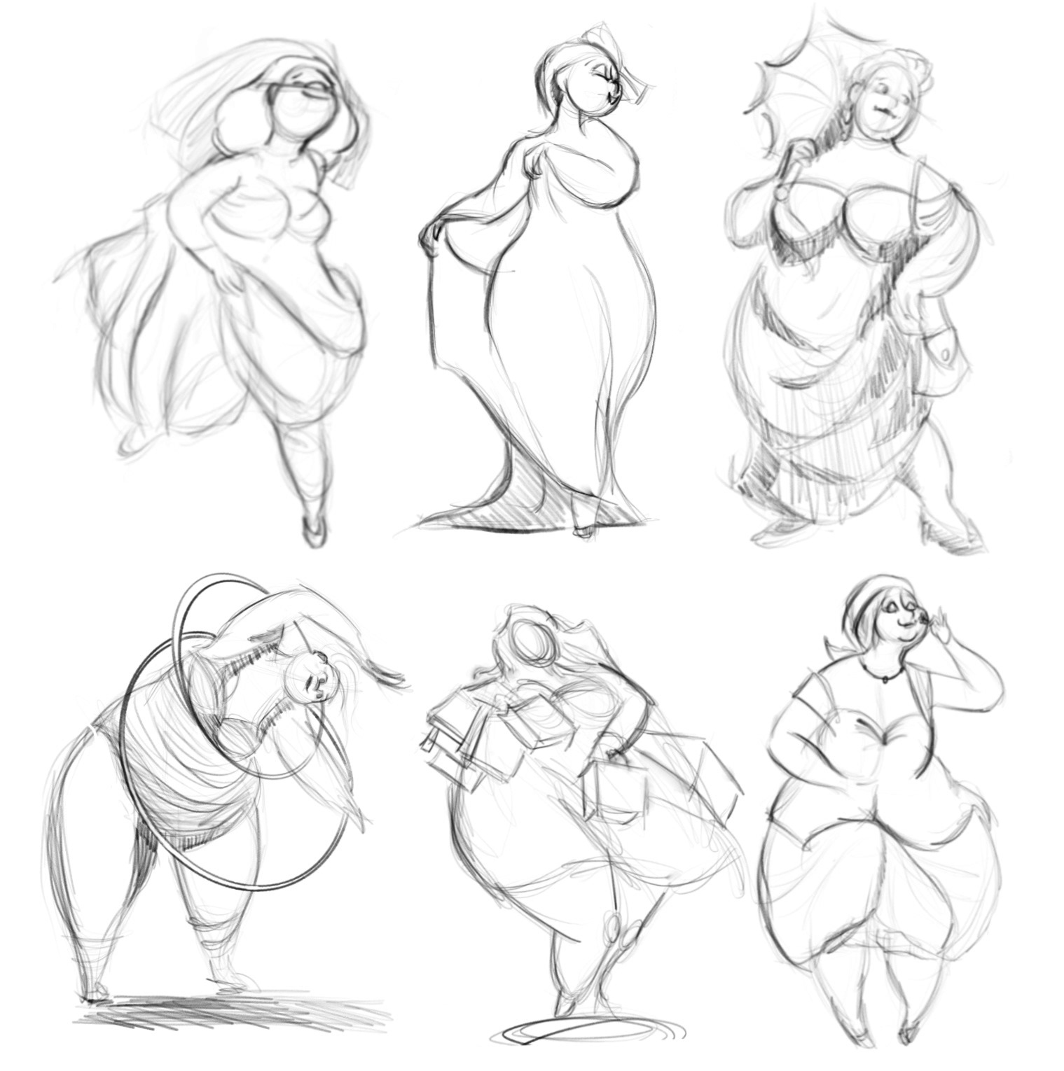 Sketches from interesting dolls