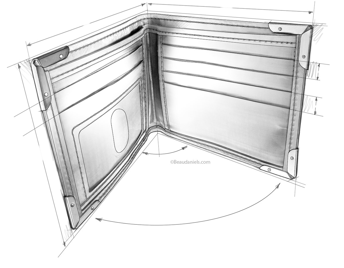 Restoration Hardware, Stainless steel wallet