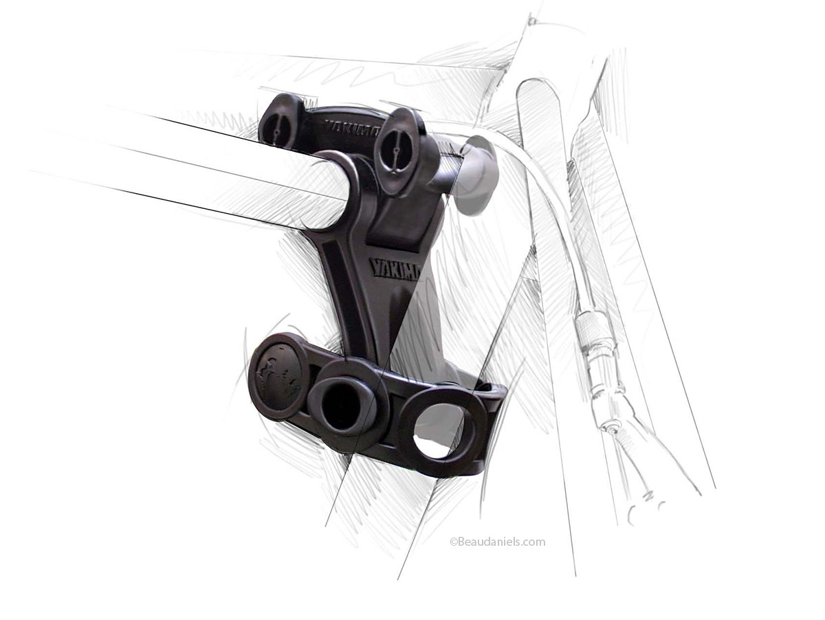 Yakima, Down tube bike clamp.Yakima, Down tube bike clamp.Yakima, Down tube bike clamp.