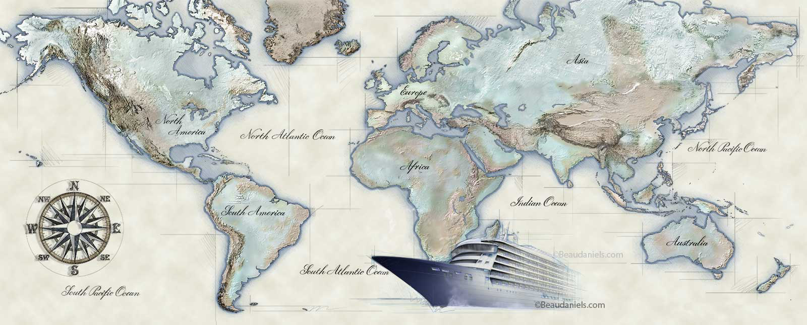 Silsversea Cruise Map