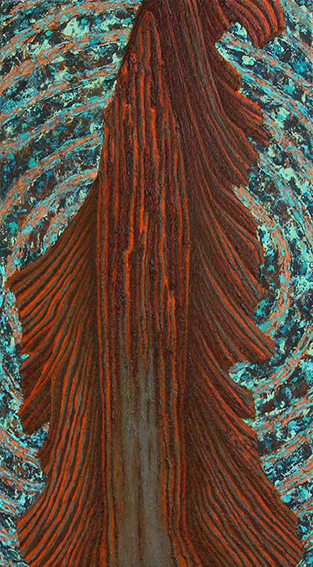 Red Cedar  H18"xW10"  Oil on Canvas