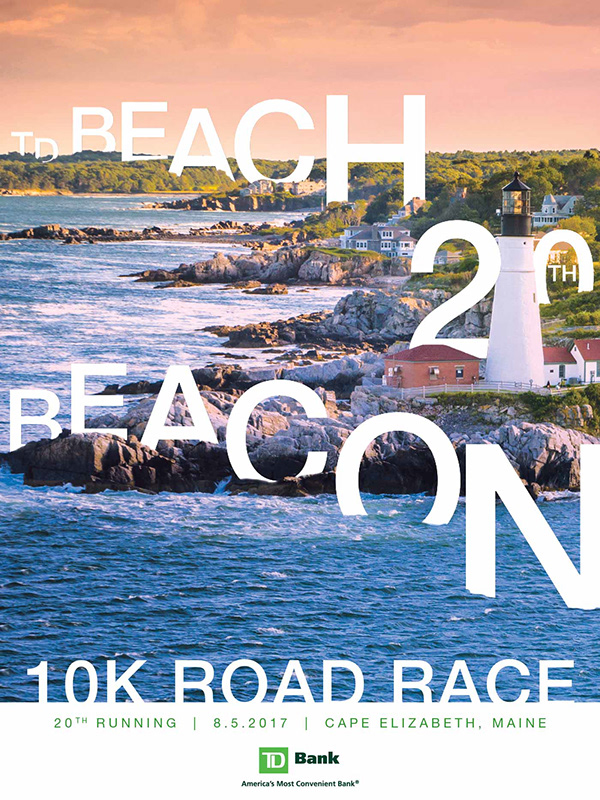 KSimpsonDesign TD Beach To Beacon 10K Road Race Poster