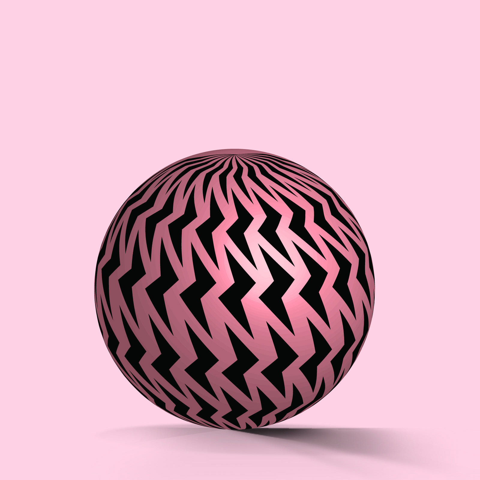 3d form with pattern
