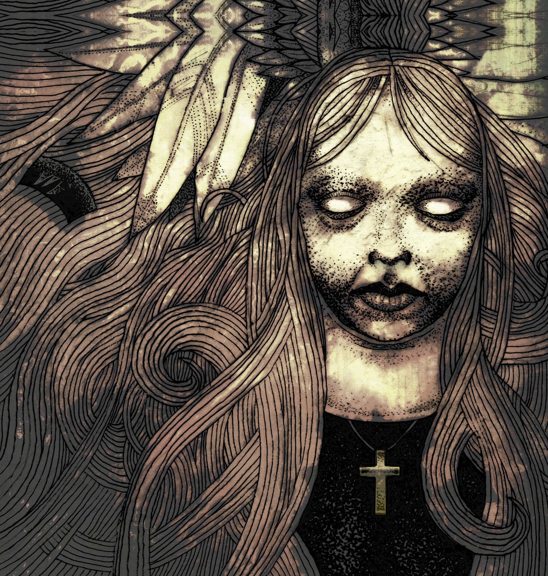 Ink on paper & photoshop