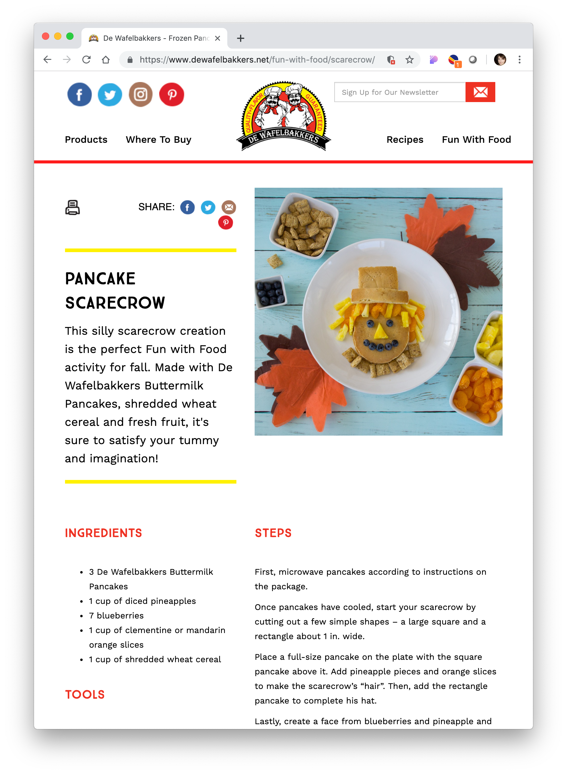 Fun with Food recipes