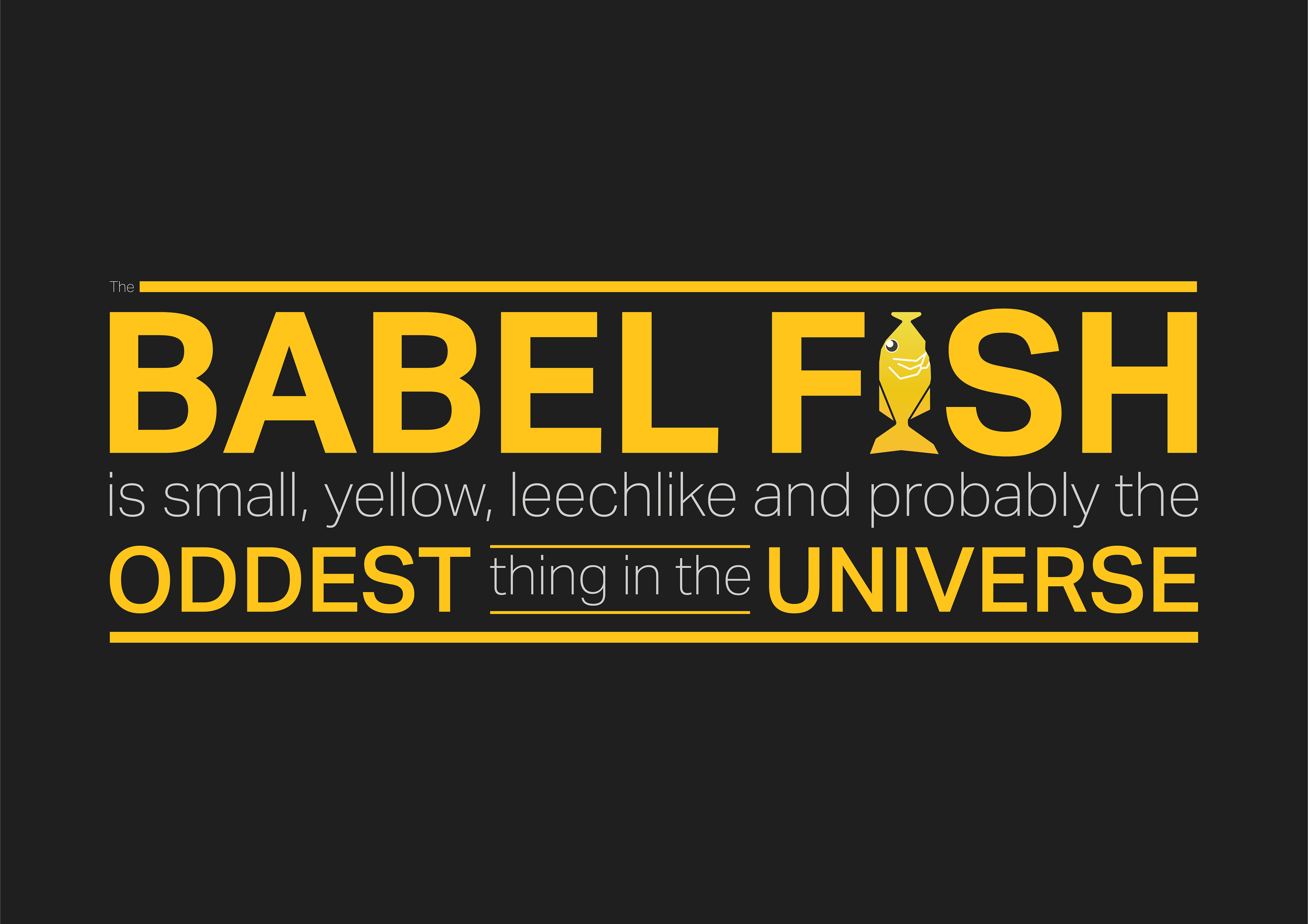 Babel Fish Description Sticker