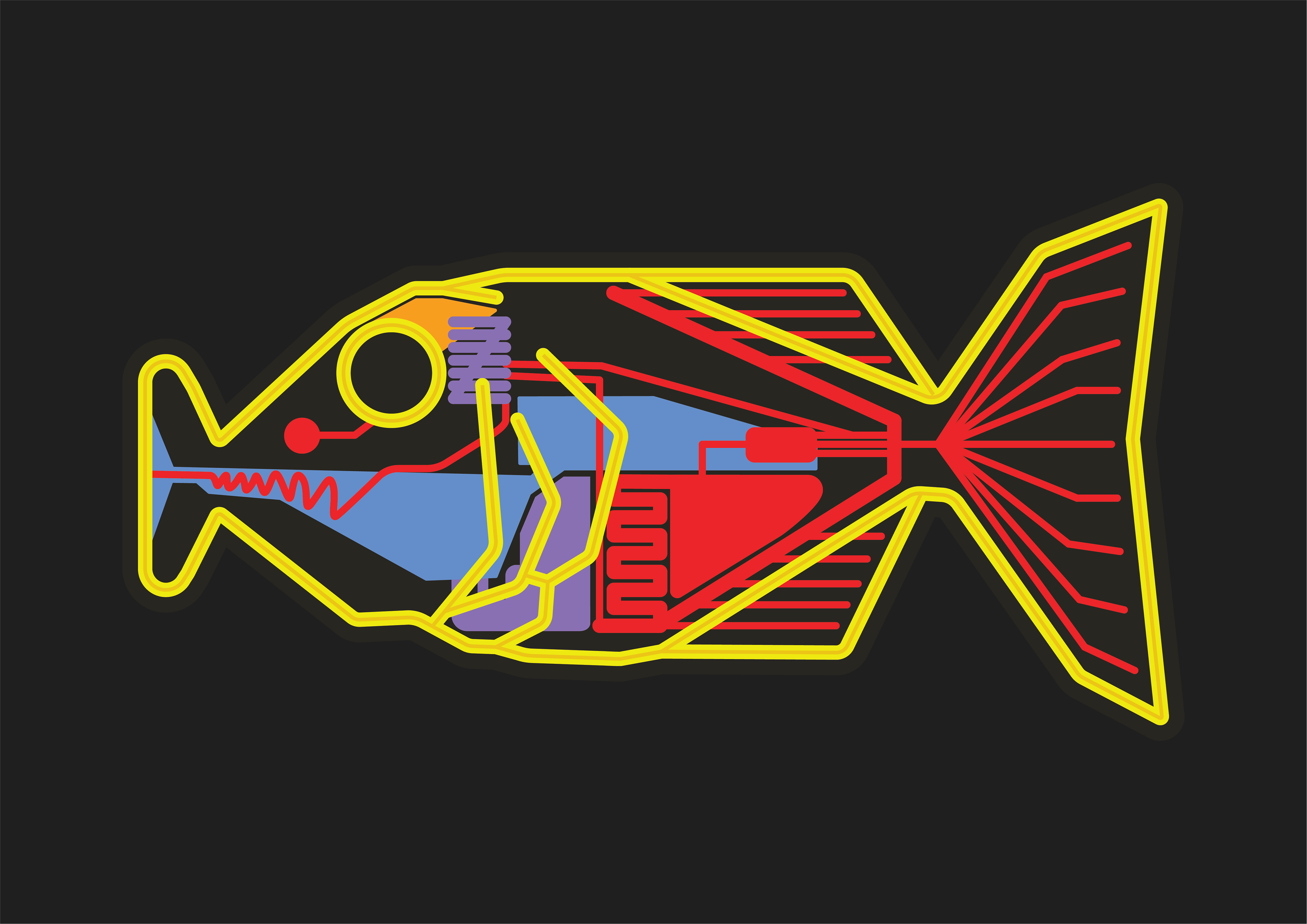 Babel Fish Anatomy Sticker