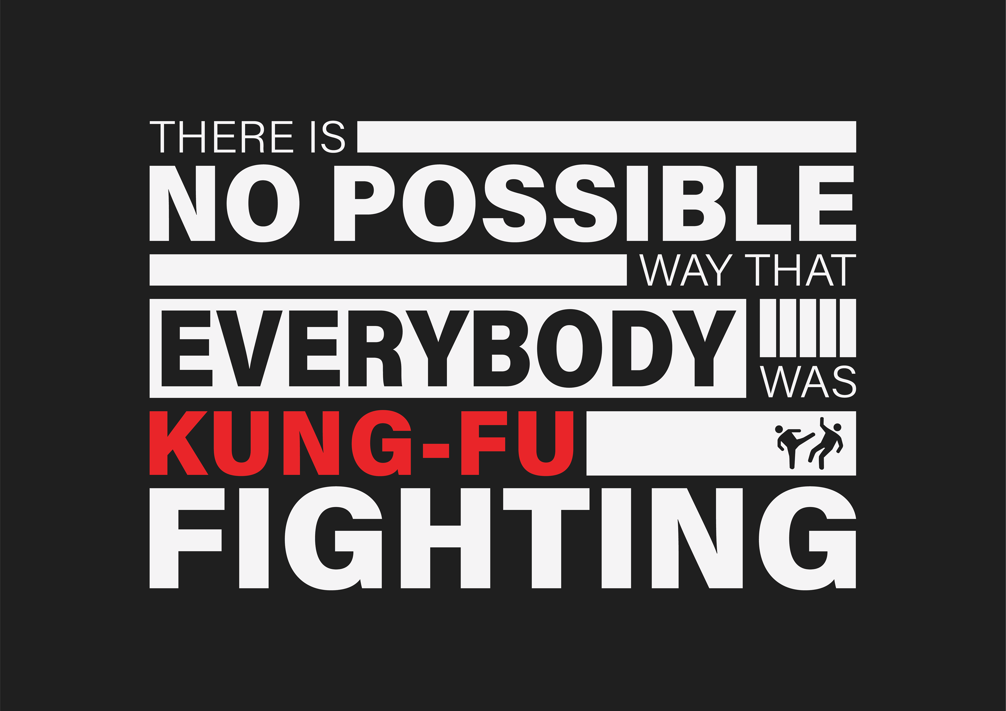 Kung-Fu Fighting Sticker