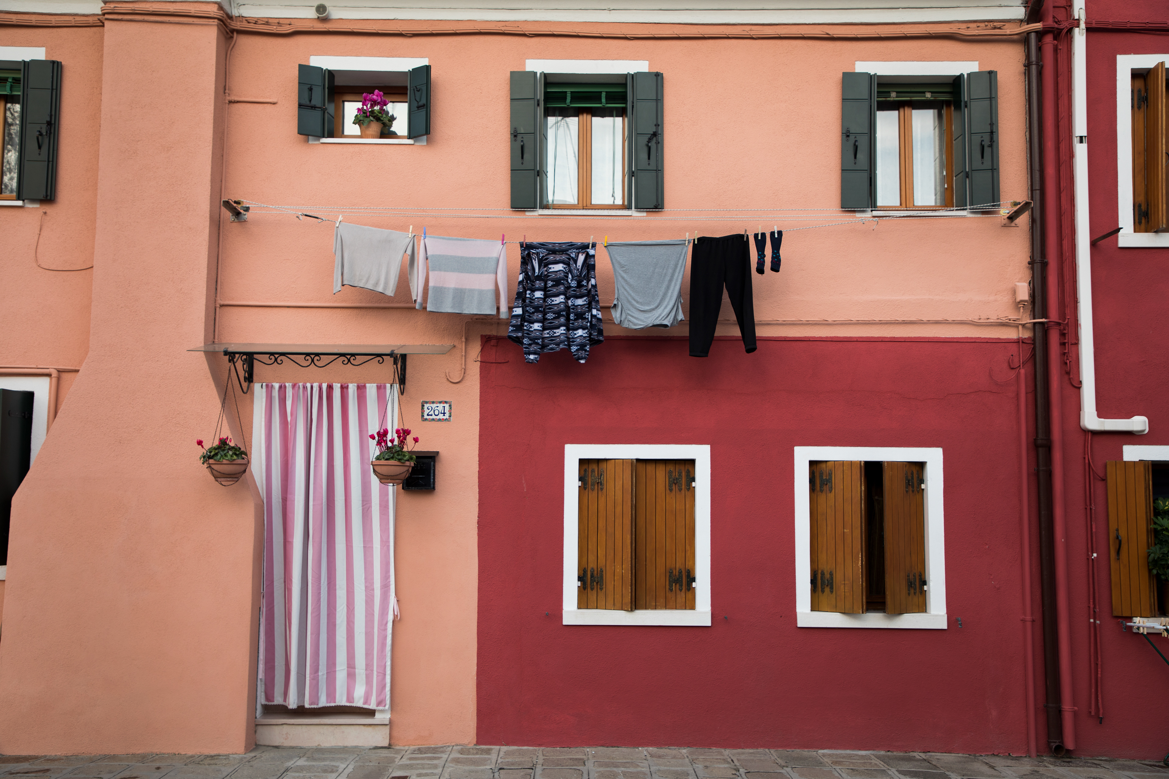VENICE, ITALY The Houses of Burano in Venice, Italy. December 17, 2018