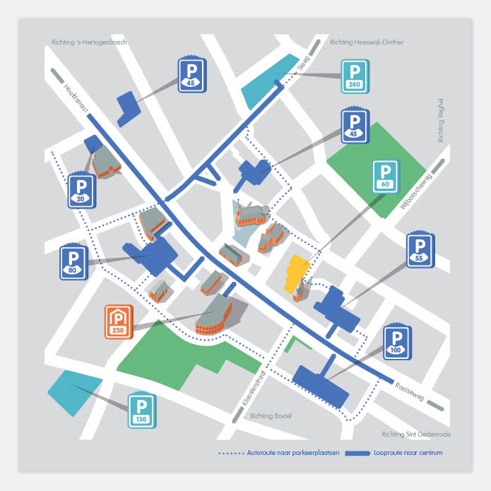 Gemeente Schijndel Blauwe Zone plattegrond