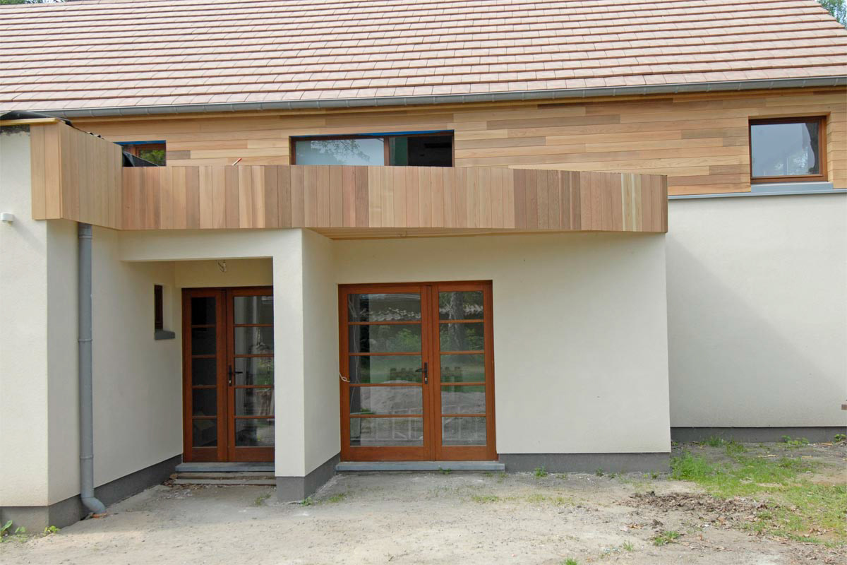 bardage cèdre en cintre