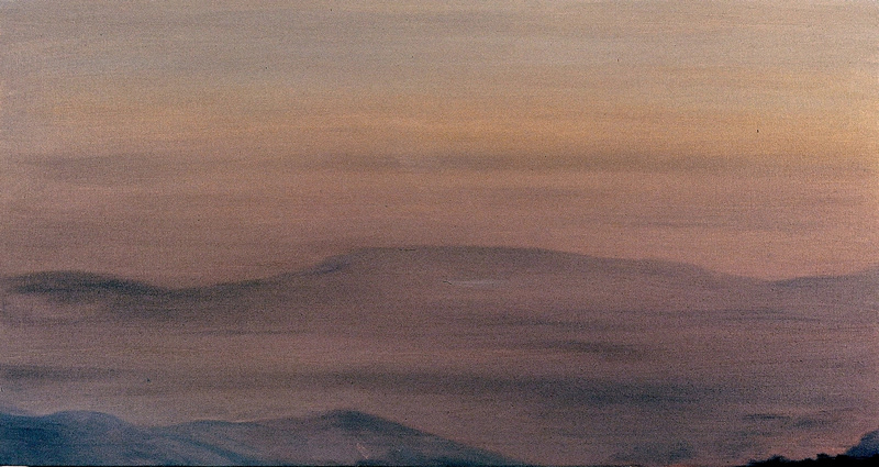 October 2003, oil on canvas, 18in x 33in