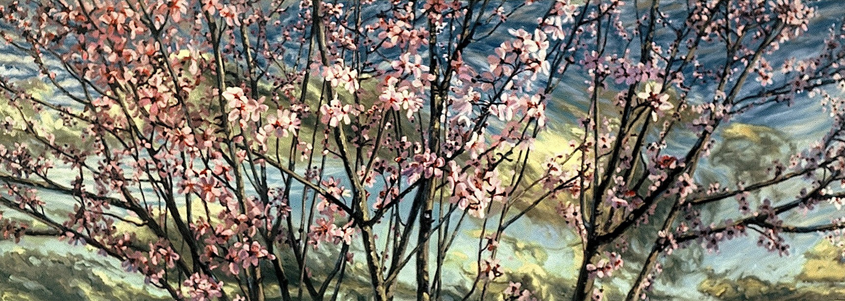 Furrow, oil on canvas, 25in x 70in, 2001