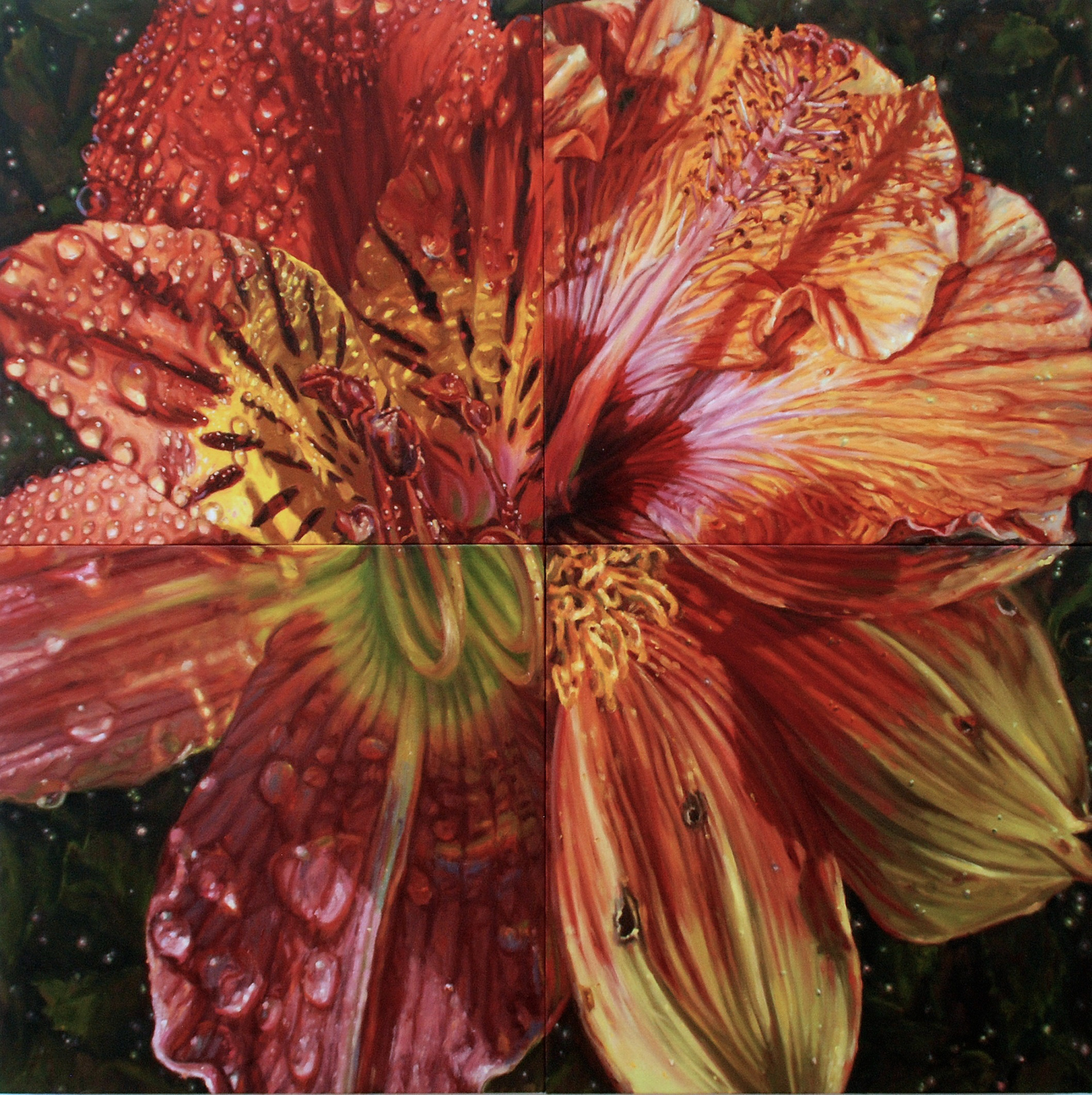 Skin Deep 2, oil on canvas, 40" x 40", 2013