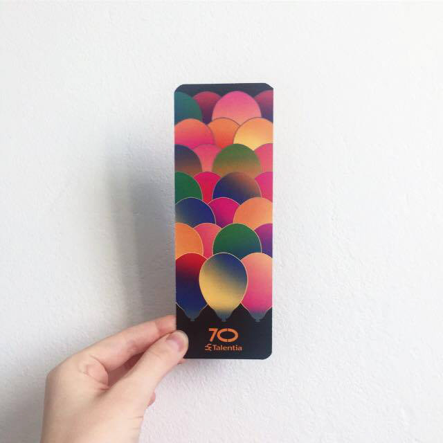 Bookmark graphics for the 70 year anniversary