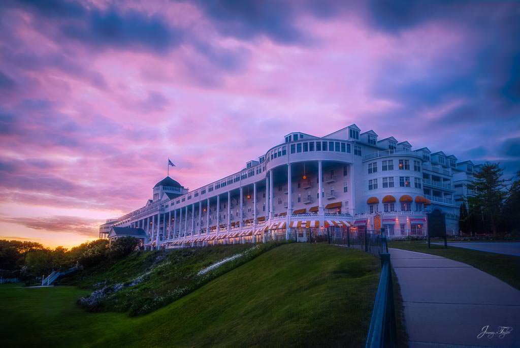 The Grand Hotel, Mackinac Island - Beautiful Sunset