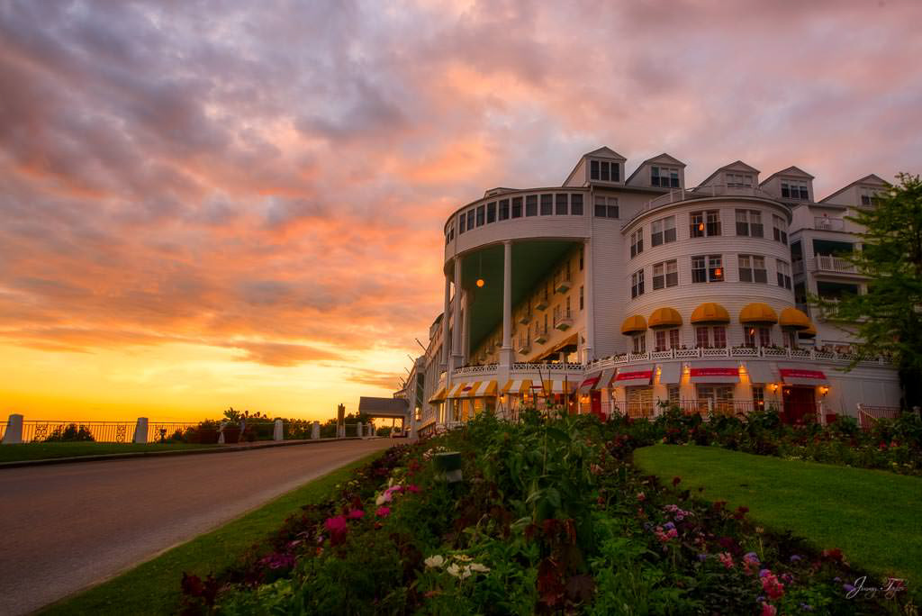 The Grand Hotel, Mackinac Island - Beautiful Sunset