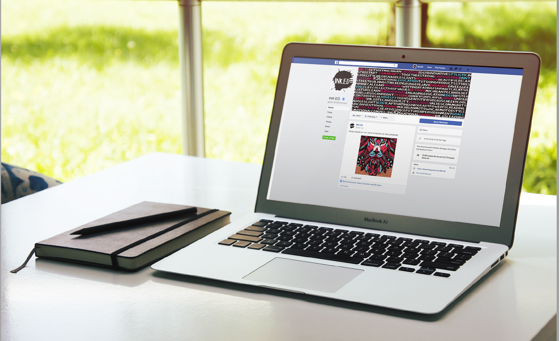 Some examples of the social media communication: Facebook and Instagram pages.