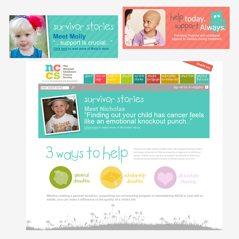 Landing Page and Web Banners for NCCS